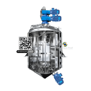 Reatores de Processo projetados para operações de mistura, reação química, homogeneização e emulsificação.