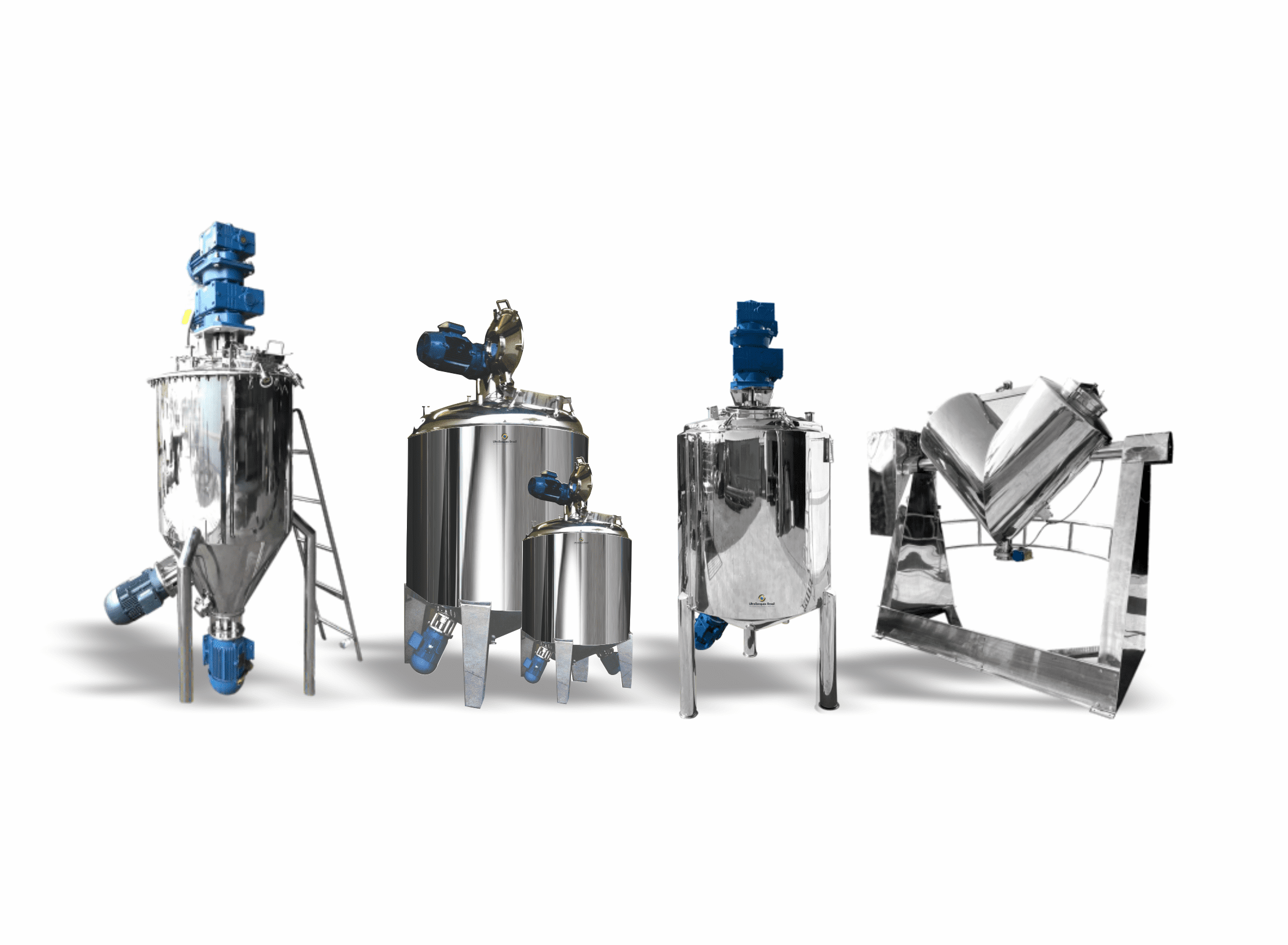 Tanque Misturador em Aço Inox para processos industriais, garantindo eficiência e qualidade em todas as etapas da mistura.
